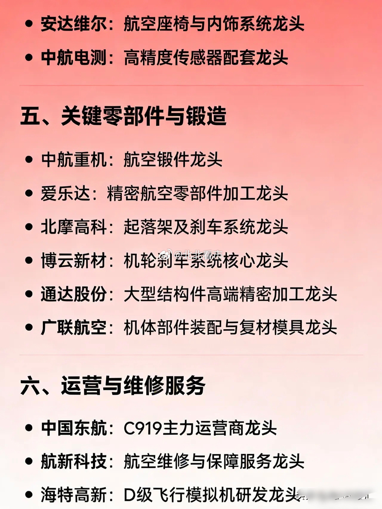 最新的大飞机概念相关龙头企业汇总一、整机总装与机体结构中航西飞：整机集成与机身制