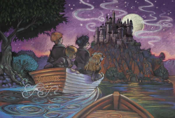 这是《哈利·波特》电影上映之前霍格沃茨的样子，满满的怀旧感，你喜欢这个画风吗？此