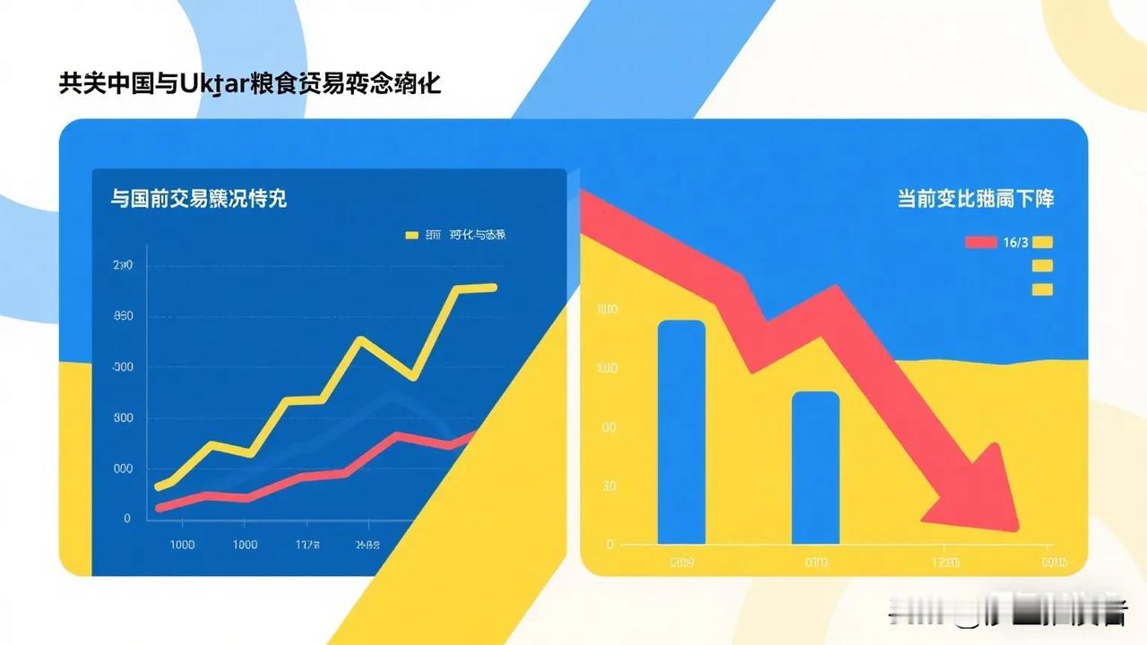 中国突然就不要乌克兰的粮食了，进口量是断崖式的下跌。显然，咱们对乌克兰的态度已经