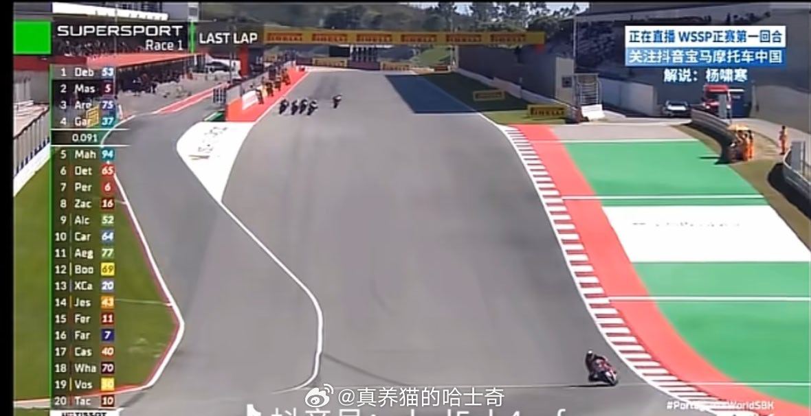 张雪机车夺冠这个是真牛逼，这领先了一个屏幕，真遥遥领先。一把干掉了雅马哈，川崎，