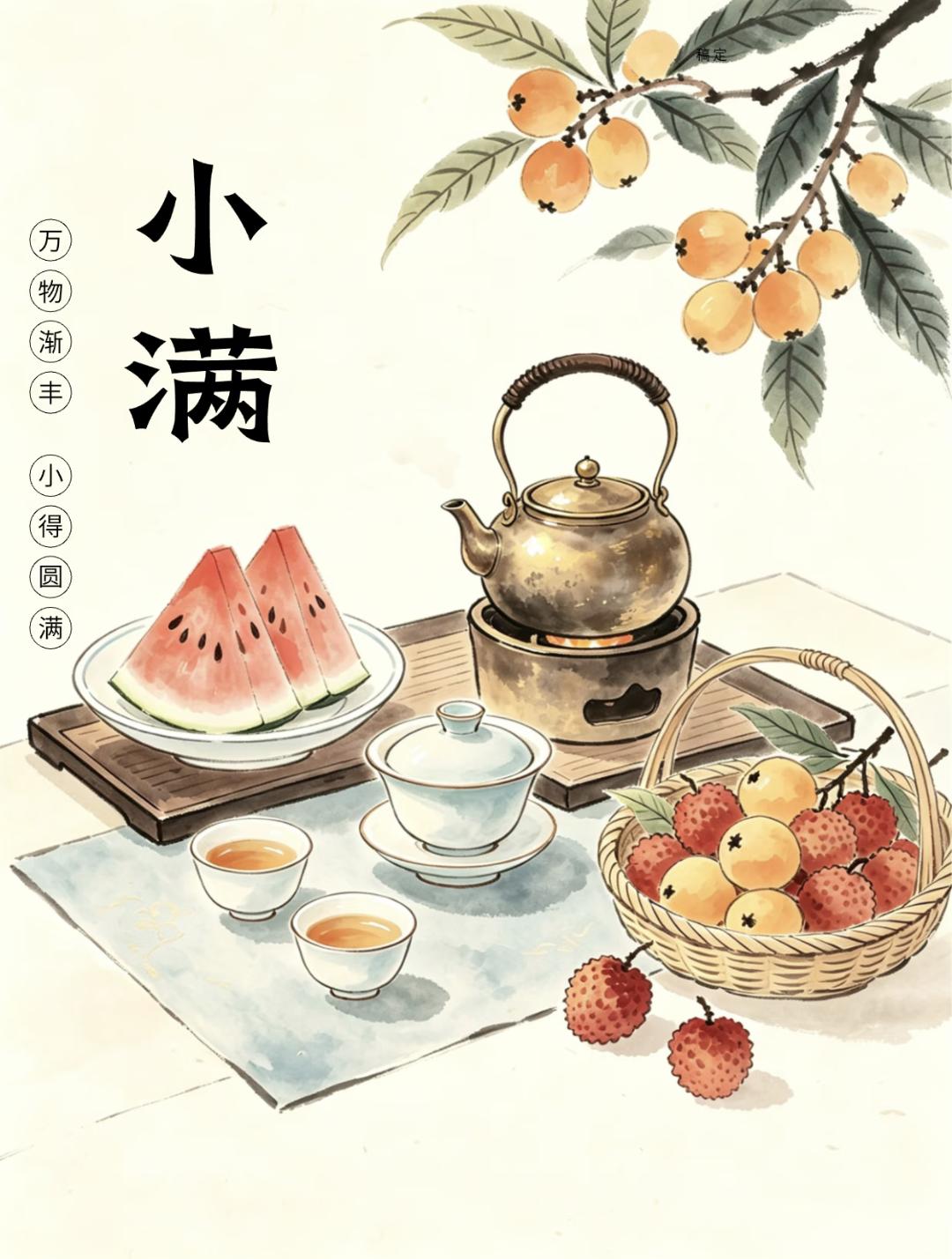 🌻小满节气•愿你幸福：小满胜万全！
1. 夏木已成荫，万物渐丰盈。小满，是时节