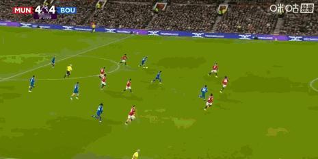 【英超】曼联4比4伯恩茅斯-  关键进球：第85分钟，进球大战！克鲁皮破门扳平比