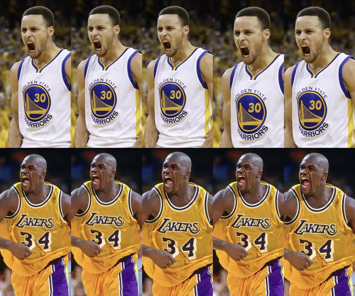 5个巅峰库里vs5个巅峰奥尼尔，那奥尼尔无脑赢吧nba超季划我的观赛搭子 ​​​