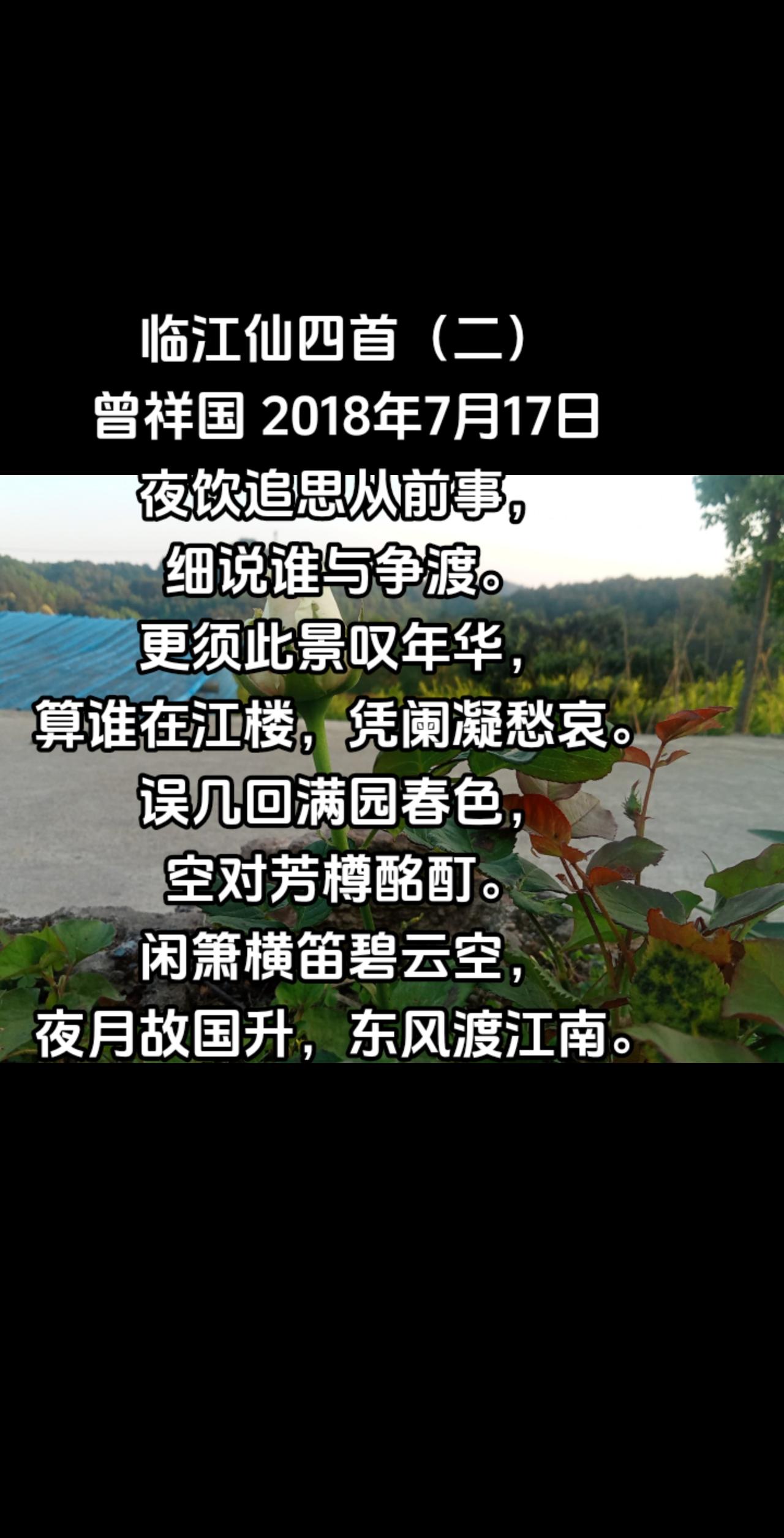 临江仙四首（二）#农村生活 #随拍记录生活 #一路生花 #你的家乡有这种植物吗 
