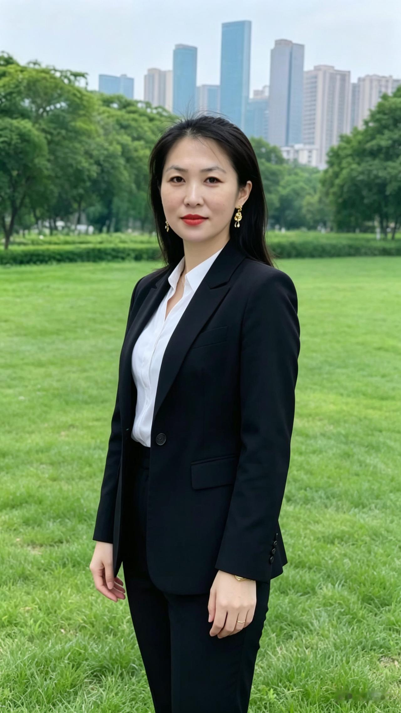 青衫映绿野，风华正当年。
她单身女士，展现怎么样？