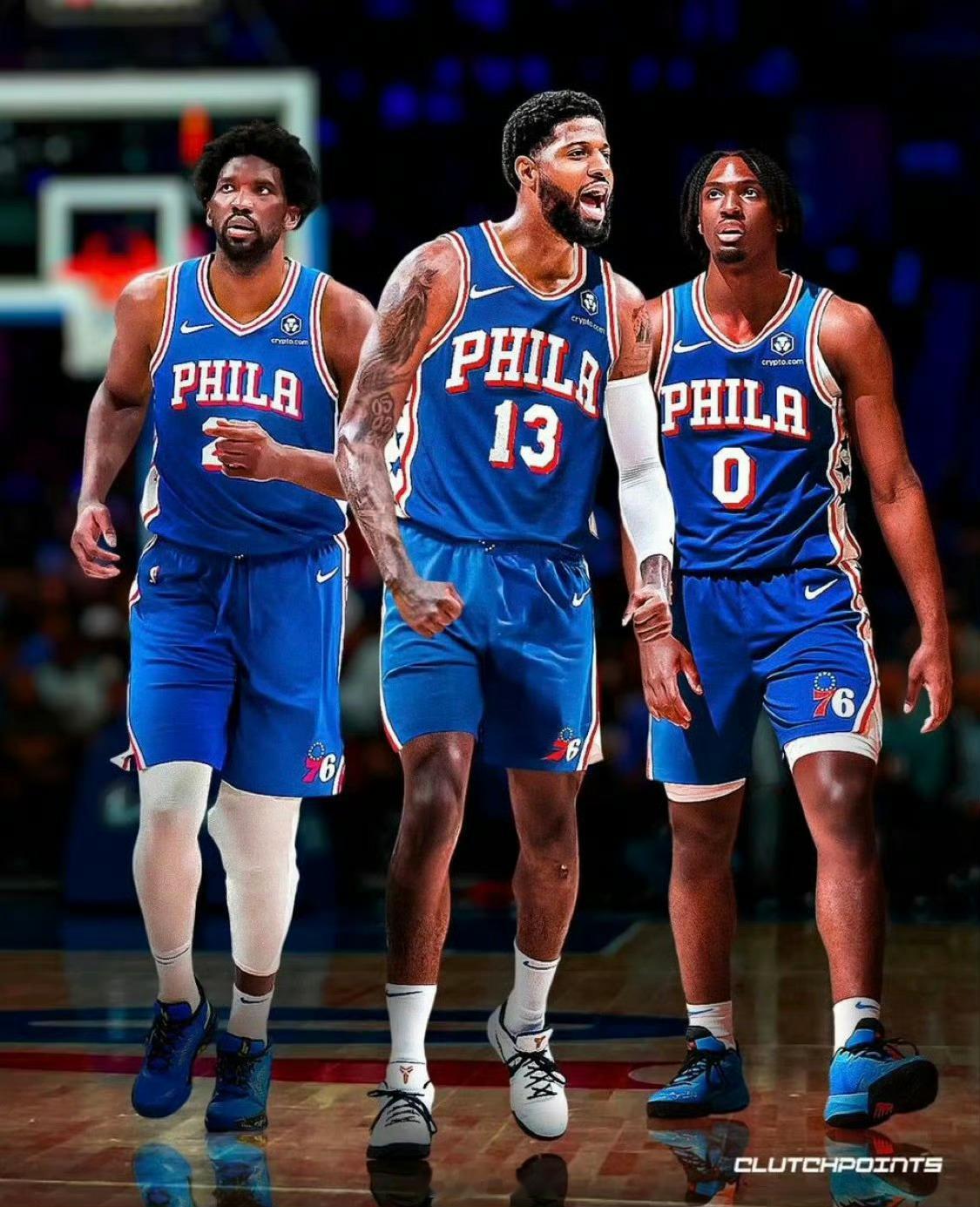 乔治四年2.12亿顶薪加盟76人！恩比德+马克西+乔治，你们说这个三巨头组合下赛