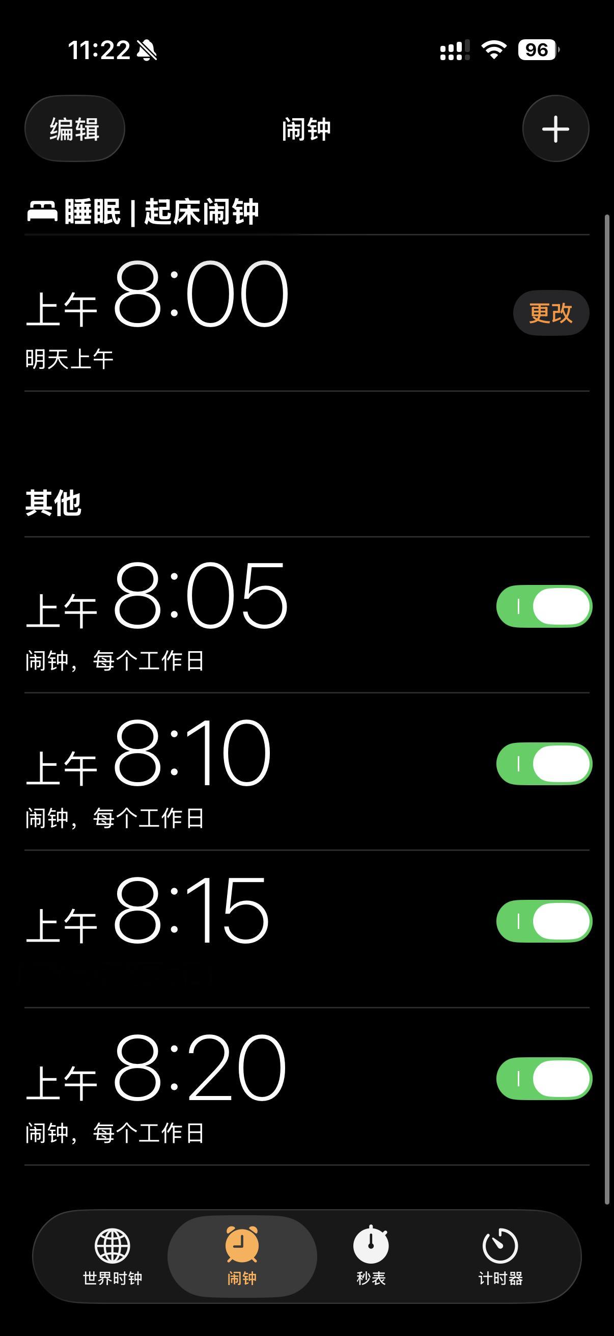 「运营小哥」周一早晨太痛苦了！我今早一共设了 5 个闹钟，每隔 5 分钟响一次，