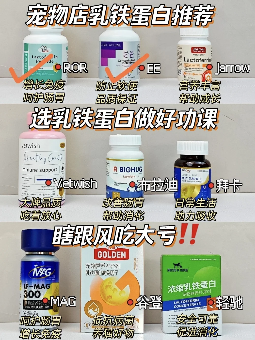 简直不要太会选！宠物店都在喂的乳铁蛋白