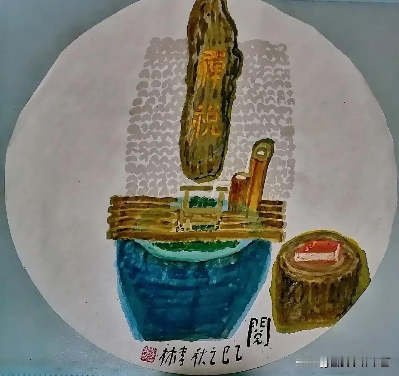 《西安李林绘画：阅》