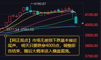 【2月2日A股收评：市场无差别下跌基本接近尾声 明天只要跌穿4000点 调整即告