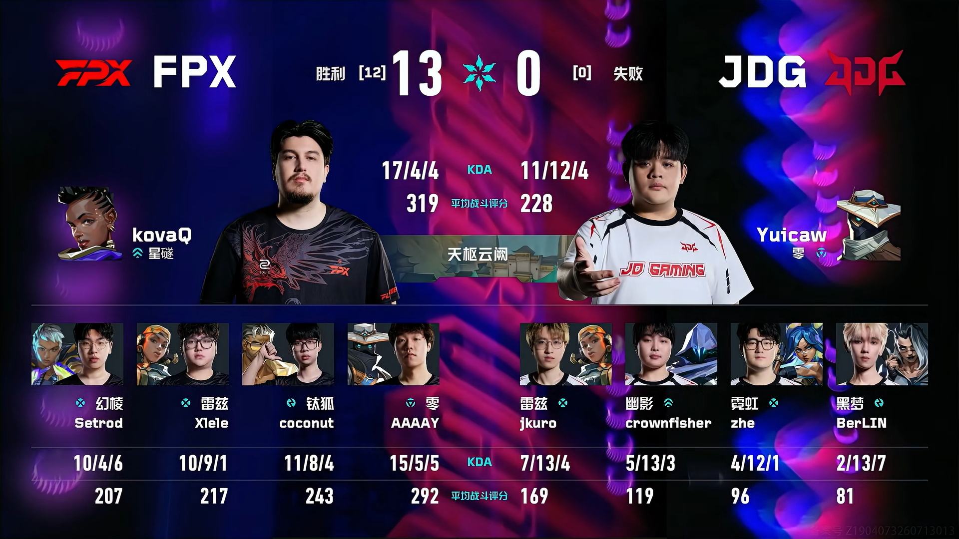 赛事战报｜2026VCTCN第二赛段 JDG vs FPX BO3 第一局➣比赛