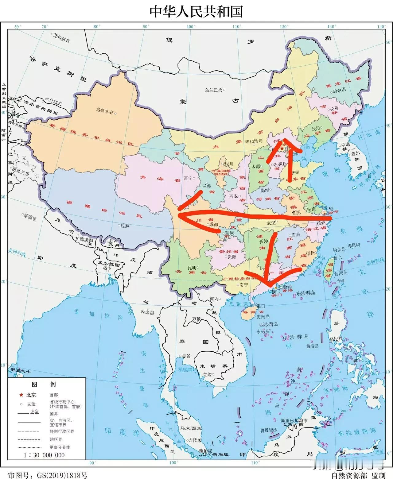 美国智库称
研究出进攻中国“最佳方案，也就是先进攻上海，打到腹部然后南北同时推进