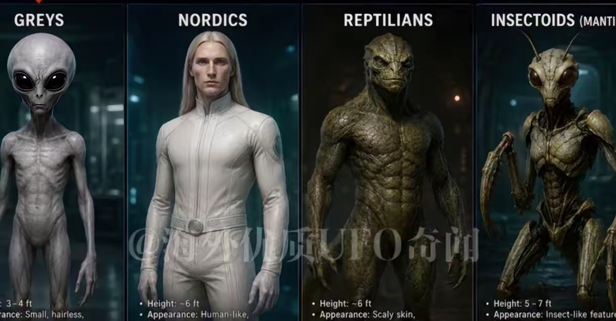 科幻 美国前CIA资助研究员抛出惊人观点：美国至少寻获4种外星人，被命名为小灰人