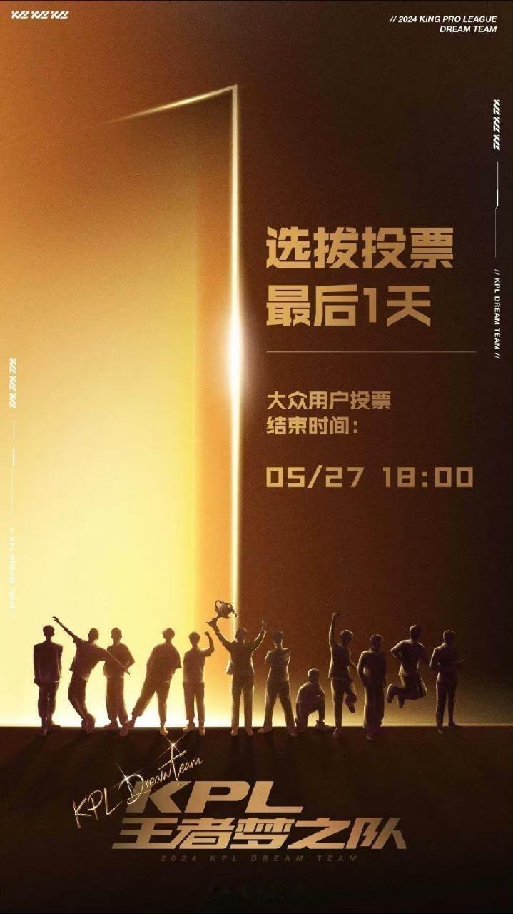 #KPL梦之队投票只剩一天# [春游家族][春游家族]最后24小时了兄弟们，抓紧