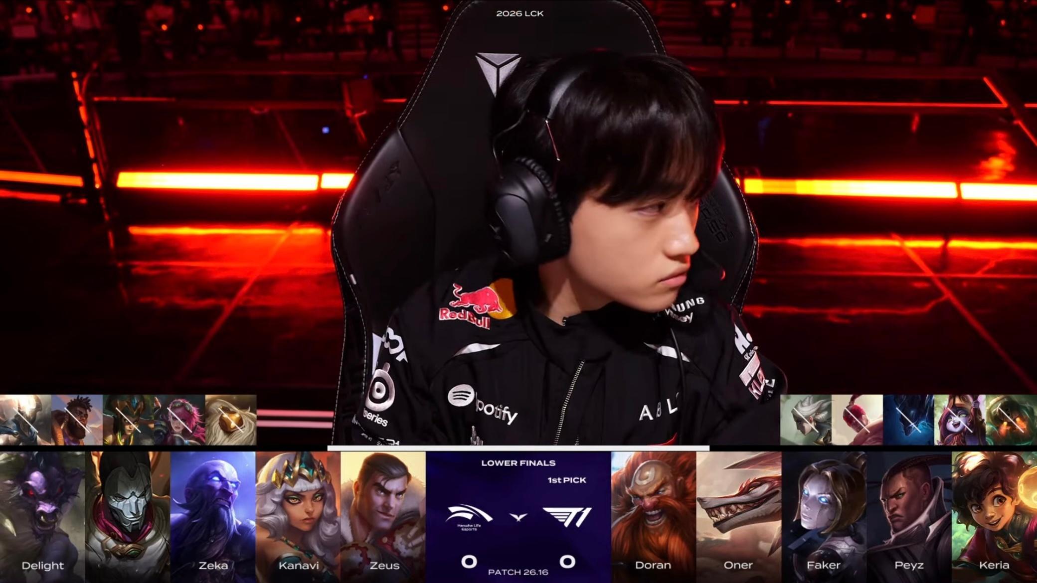 【2026LCK 】 GAME 01 vs HLE第一局BP如下T1[超话]T1