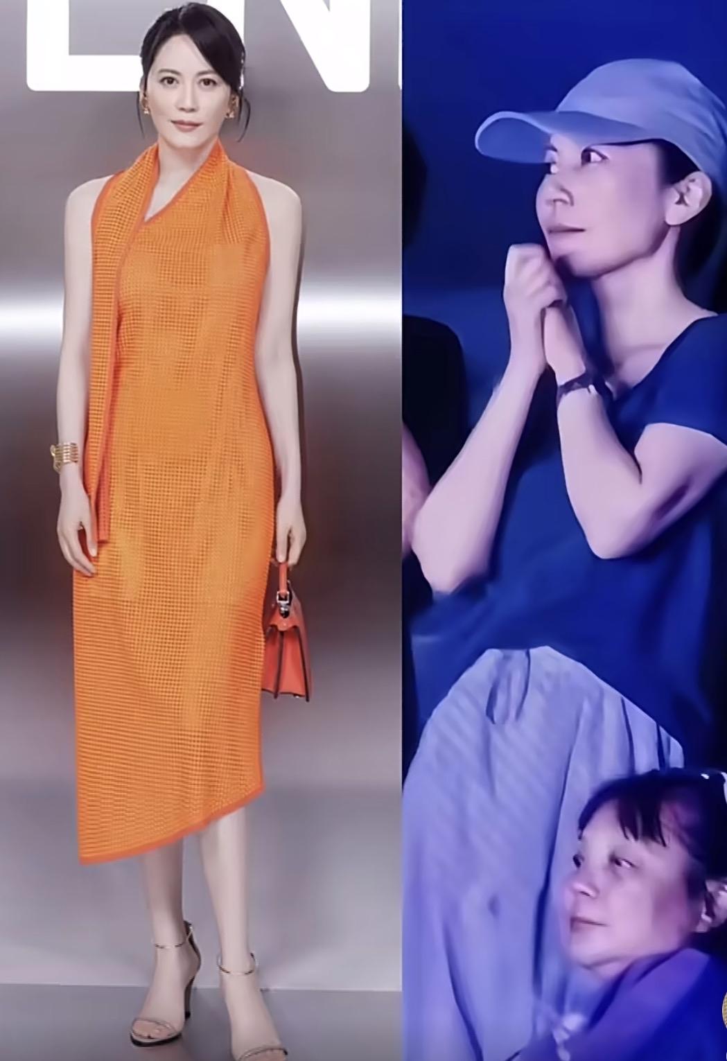 俞飞鸿这哪是55岁，简直是时光在她这儿迷了路。前阵子去看谢霆锋演唱会，跟王菲同框