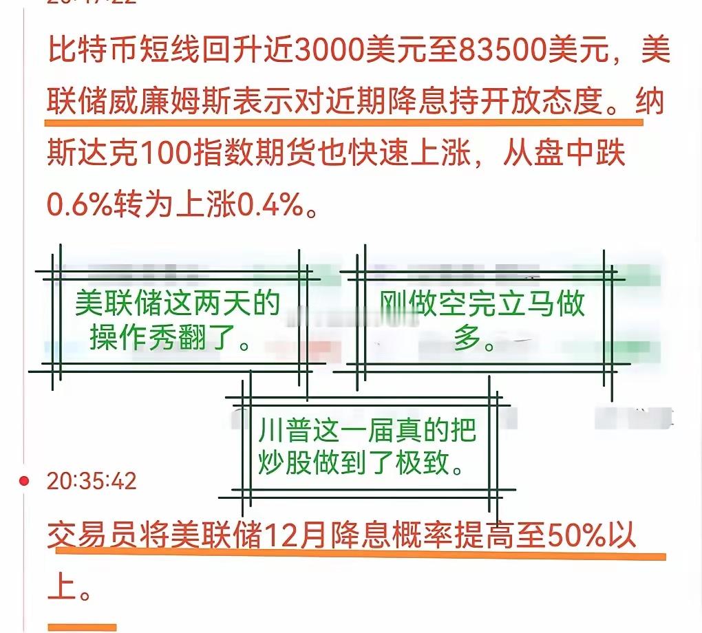 这波操作秀翻了！川普这一届真的把炒股做到了极致，美股今晚要反弹了，下周一A股同样