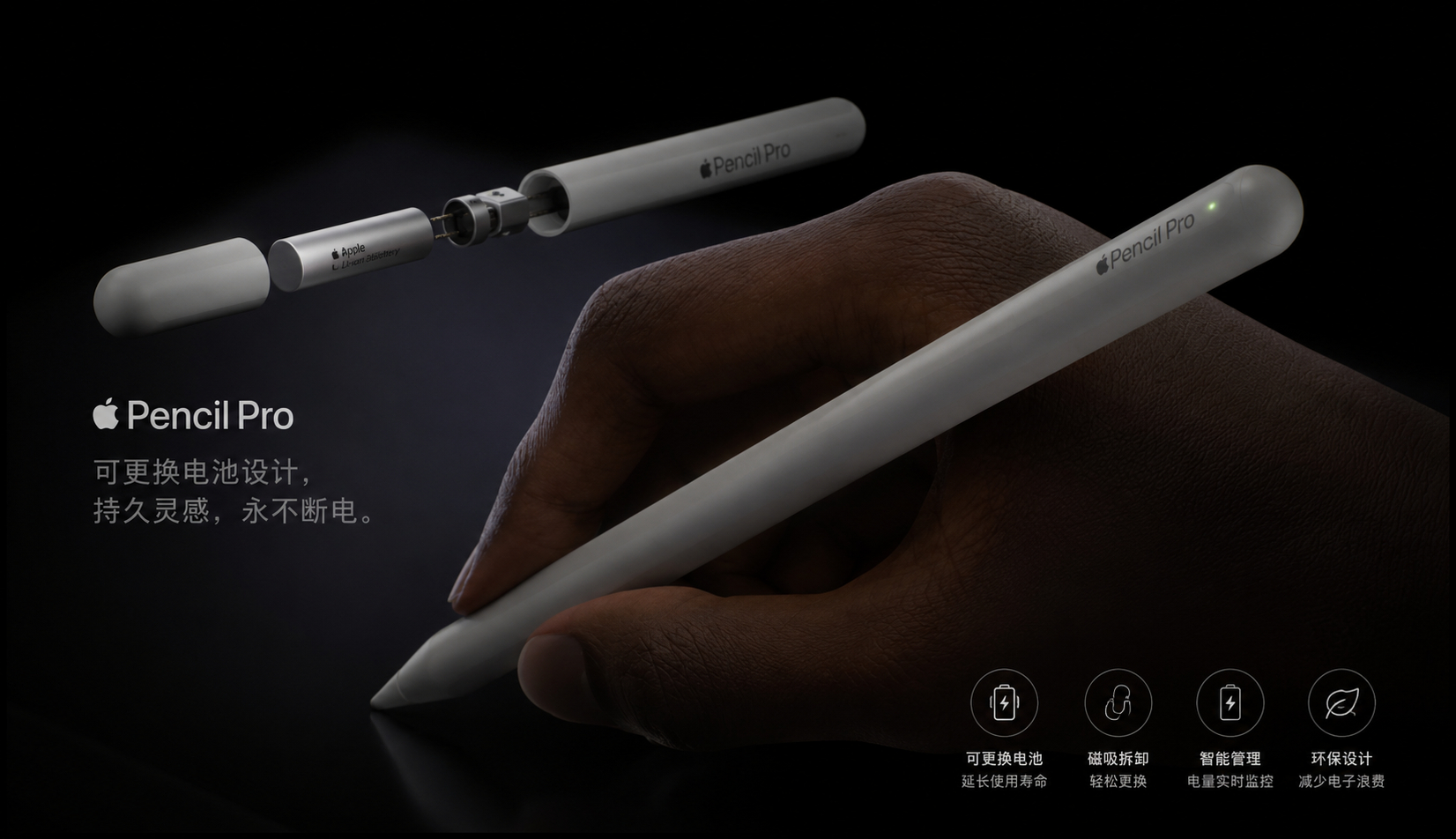 其实我是支持 Apple Pencil 改为容易更换电池的产品的我见过太多顾客的