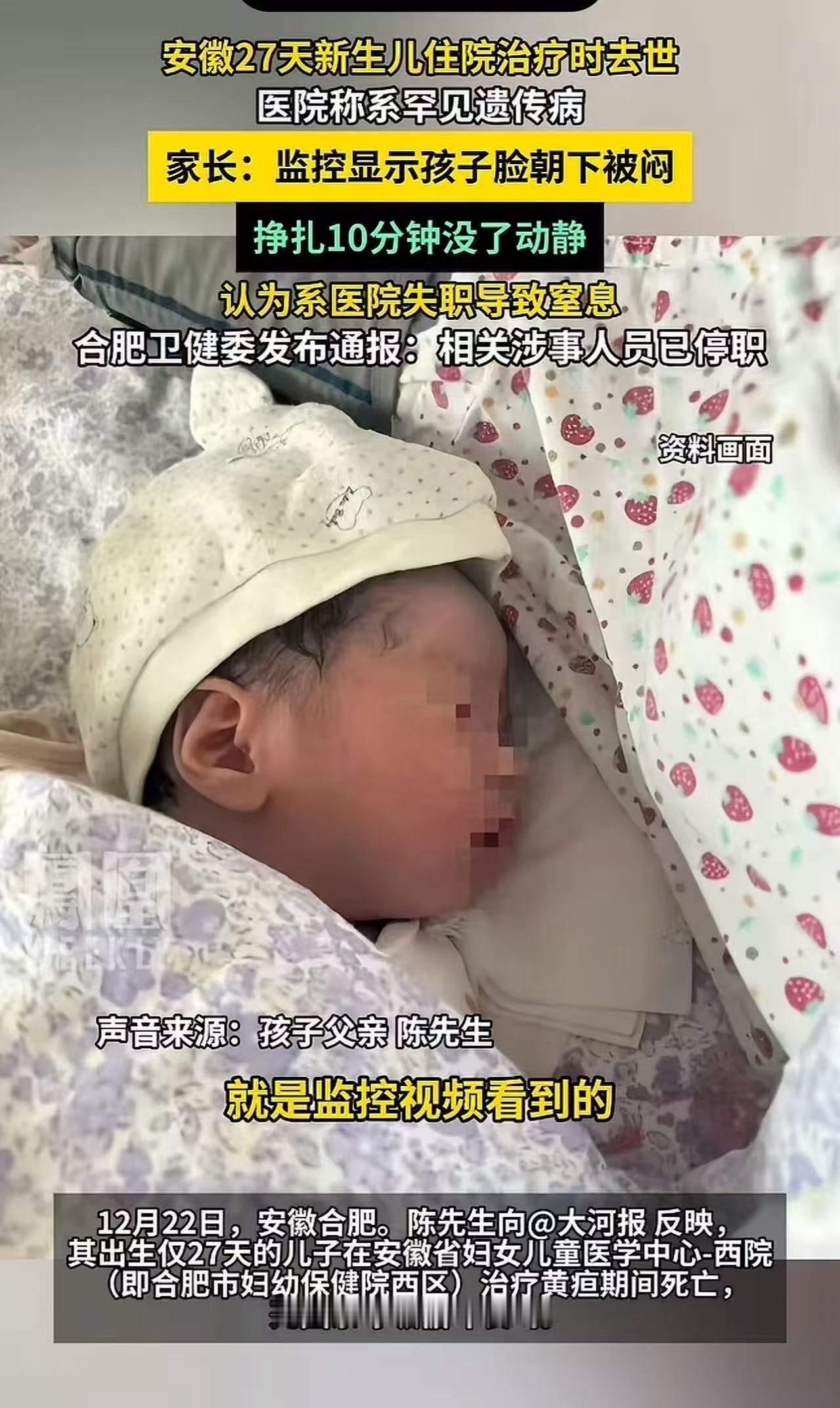 在合肥这个繁忙的城市角落，又一次令人心碎的悲剧震动了无数人的心。一个刚出生不久的