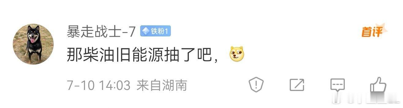 你们就这么想要我5.3个油的柴油旧能源？不是不能抽，可以抽。你们天天去忽悠，让他