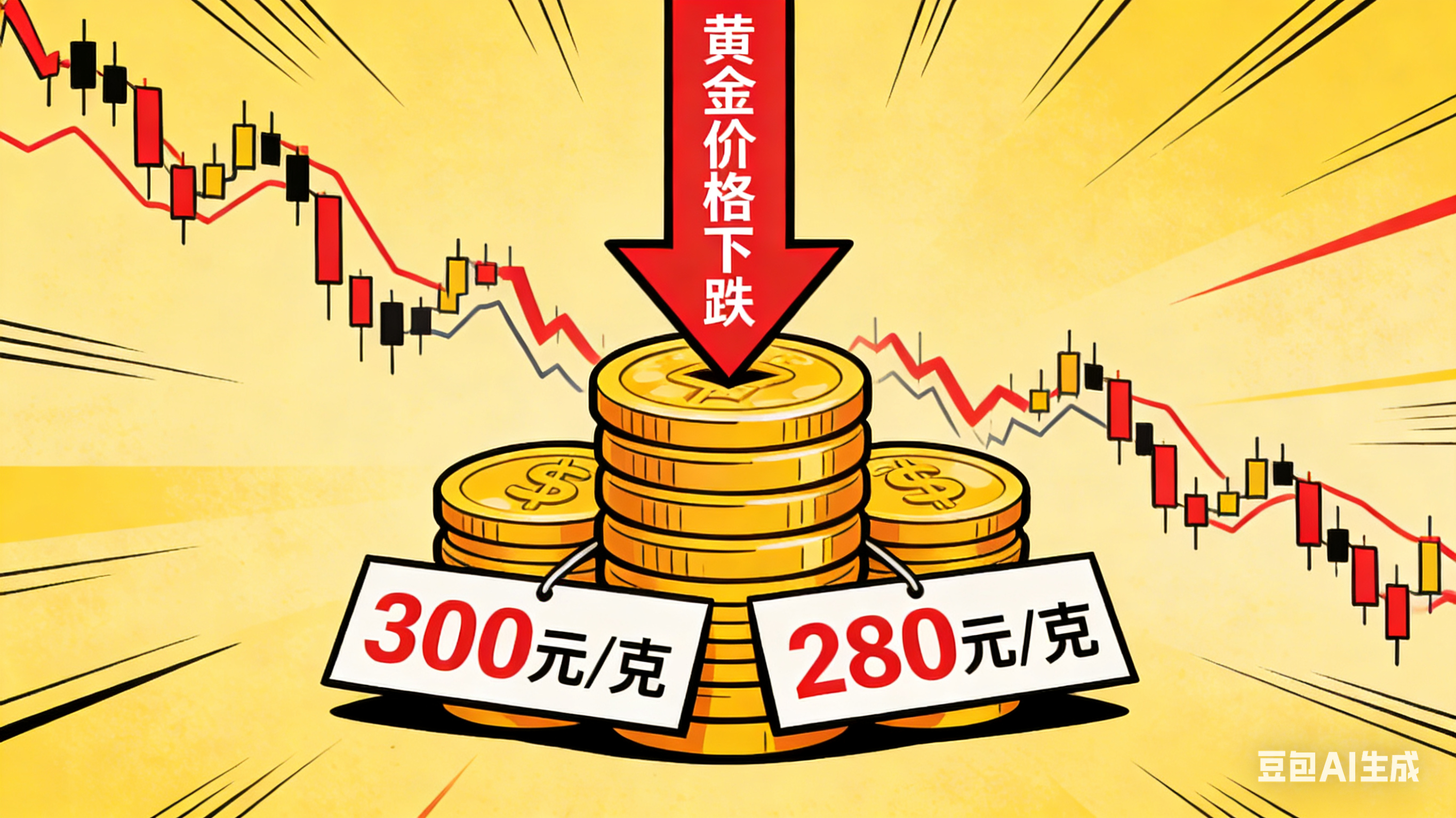 金价为什么又大跌 这不还有很大的下降空间，应该还会再跌吧