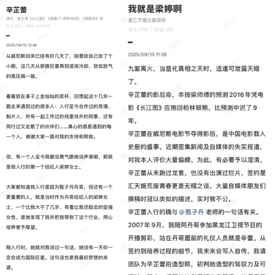 辛芷蕾和梁婷的和解是女人的“恨海情天”