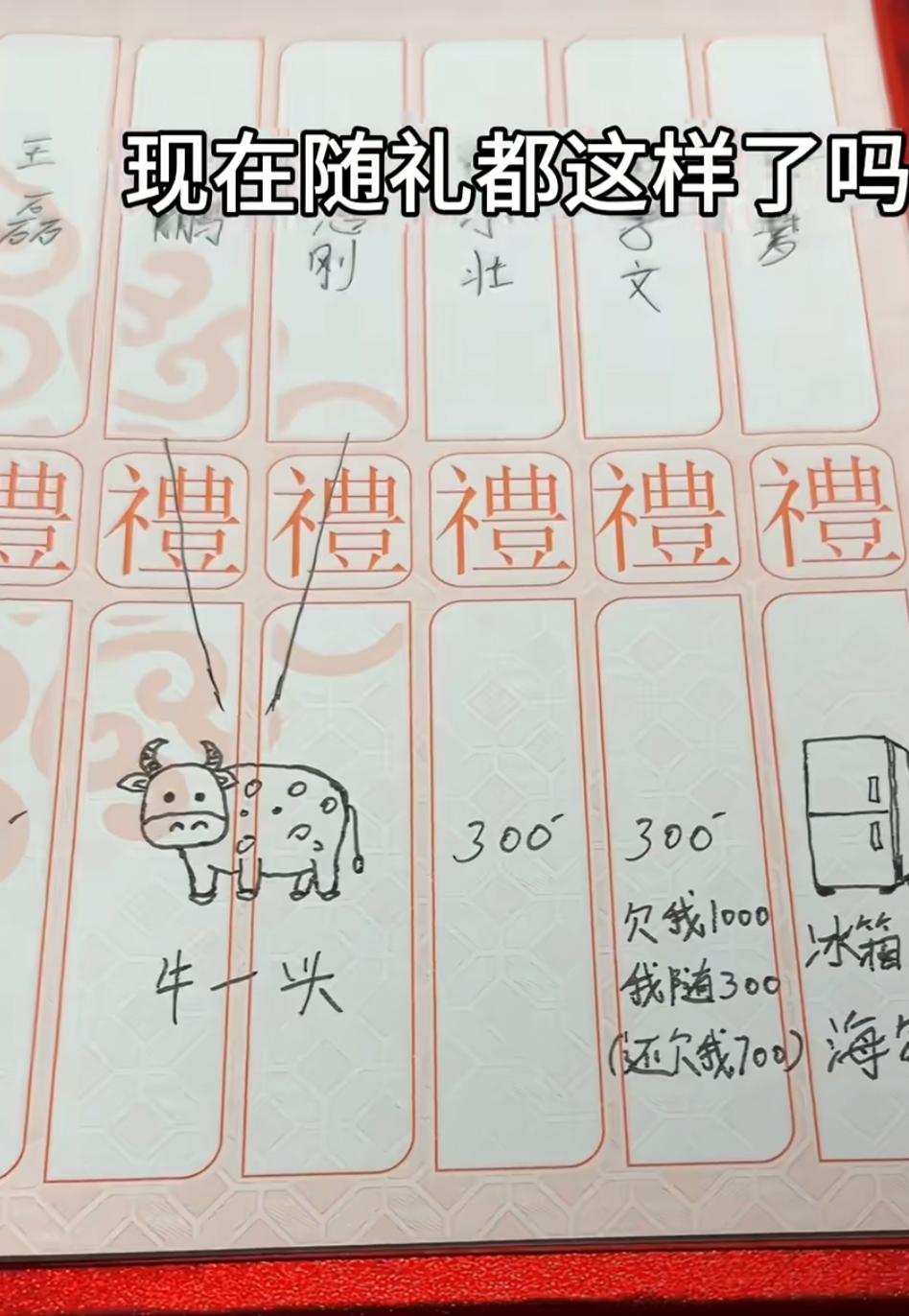 现在随礼都这样了吗？