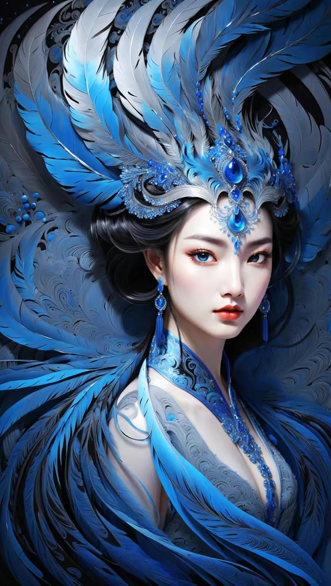 #上联：云开世外三千界；下联你请#风涌宇内十万天