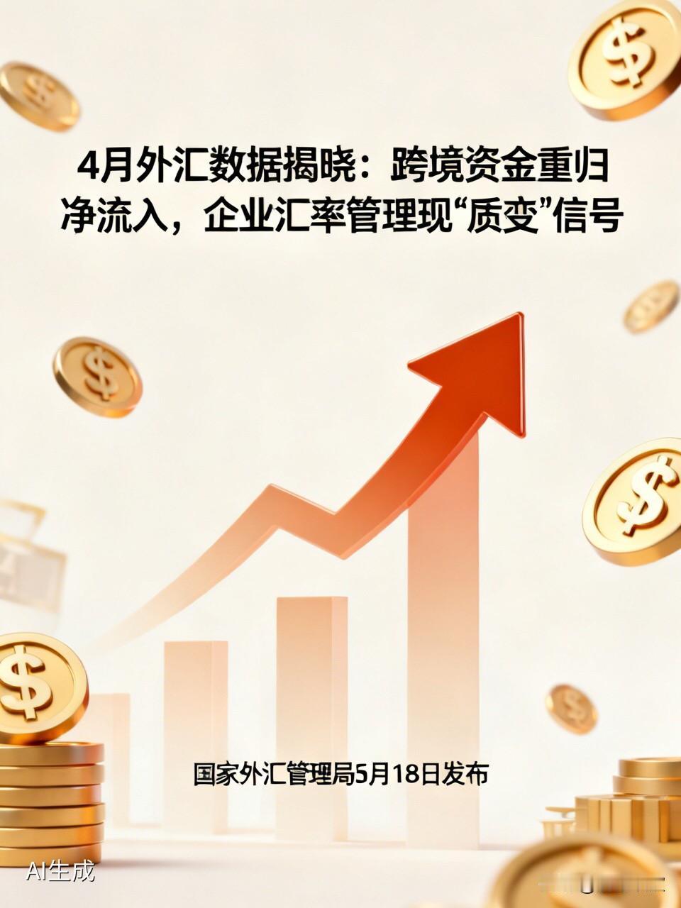 4月外汇数据揭晓：跨境资金重归净流入，企业汇率管理现“质变”信号

  国际地缘