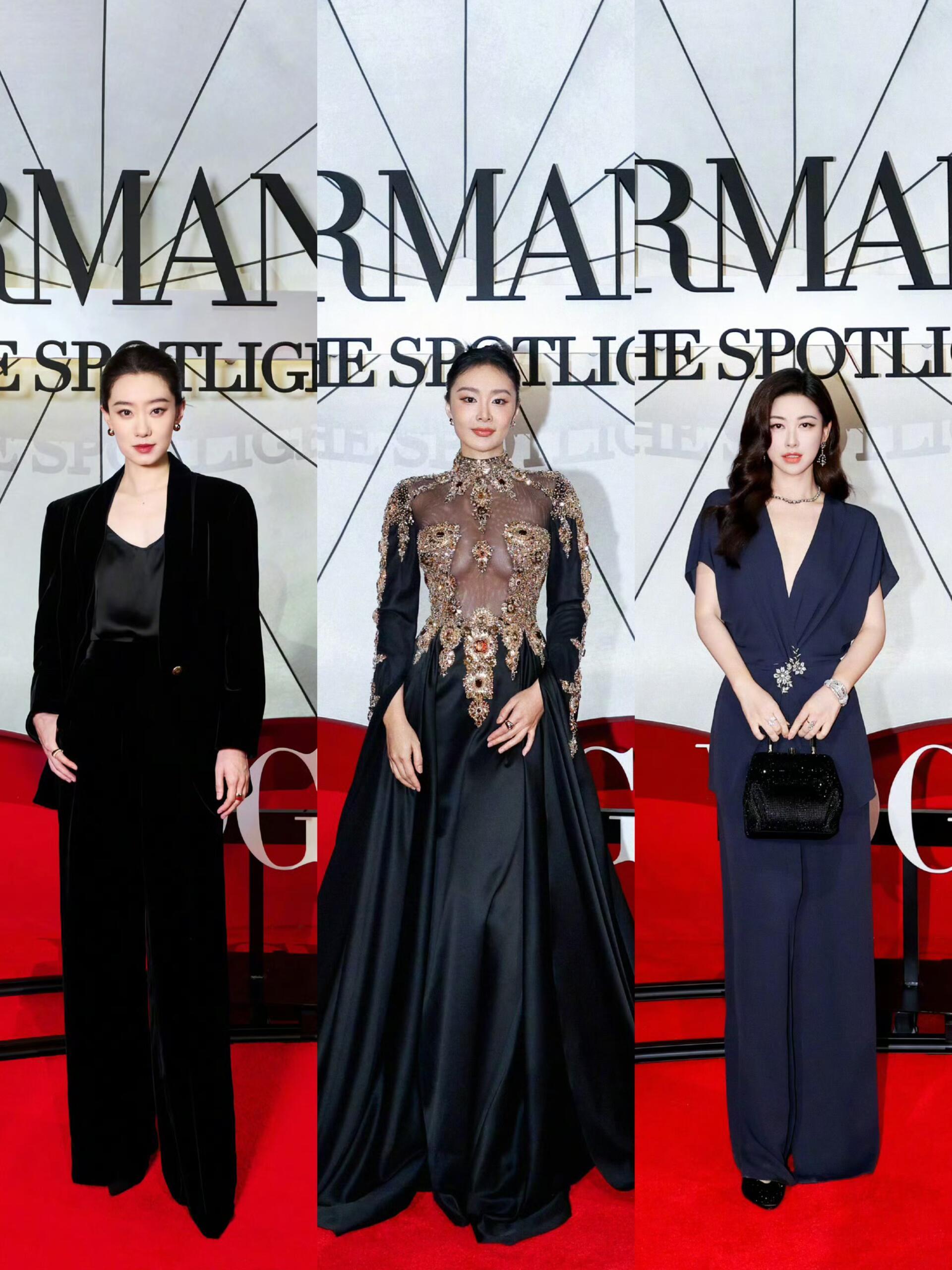 Armani上海活动的女明星们，全员all black状态极佳，气场拉满。 ​​
