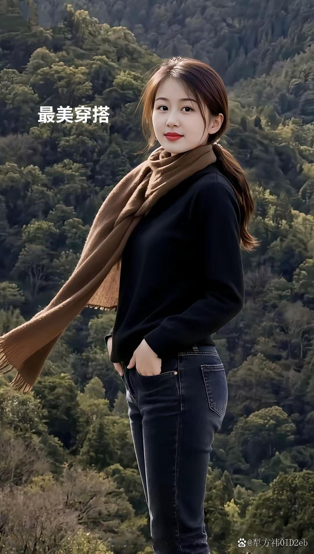 山间佳人，风姿绰约。