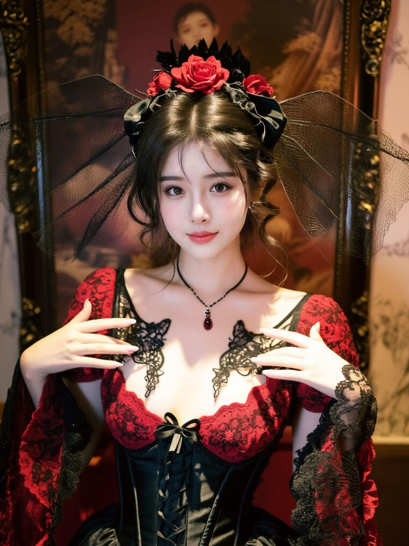 AI哥特风肖像  原来ai写真可以这么美  谁拍谁好看 美出高级感