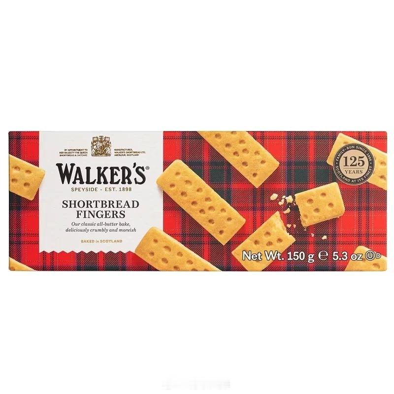 不怕胖的吃英国Walkers黄油曲奇饼干手指条，我怕胖：（ 