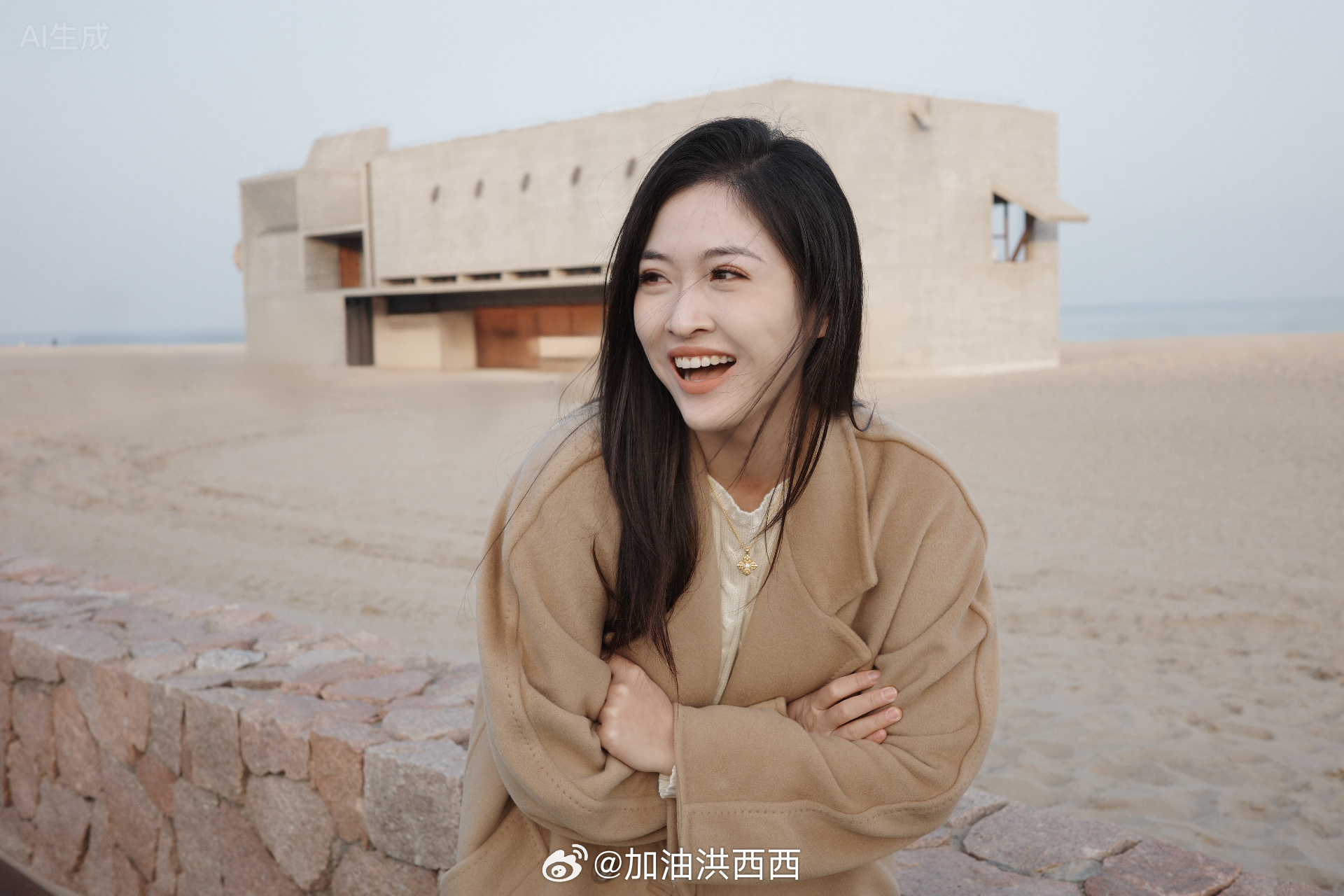 拍图一的时候路过一个妹妹，夸我是“笑起来很漂亮的姐姐”，救命啊，这谁遭得住啊哈哈