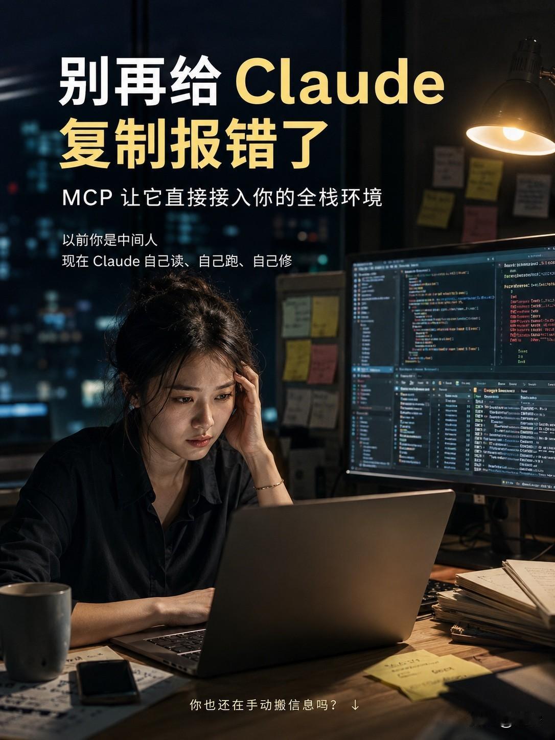 看完这组图，感觉 MCP 这个东西一下子变好理解了。

以前用 Claude C