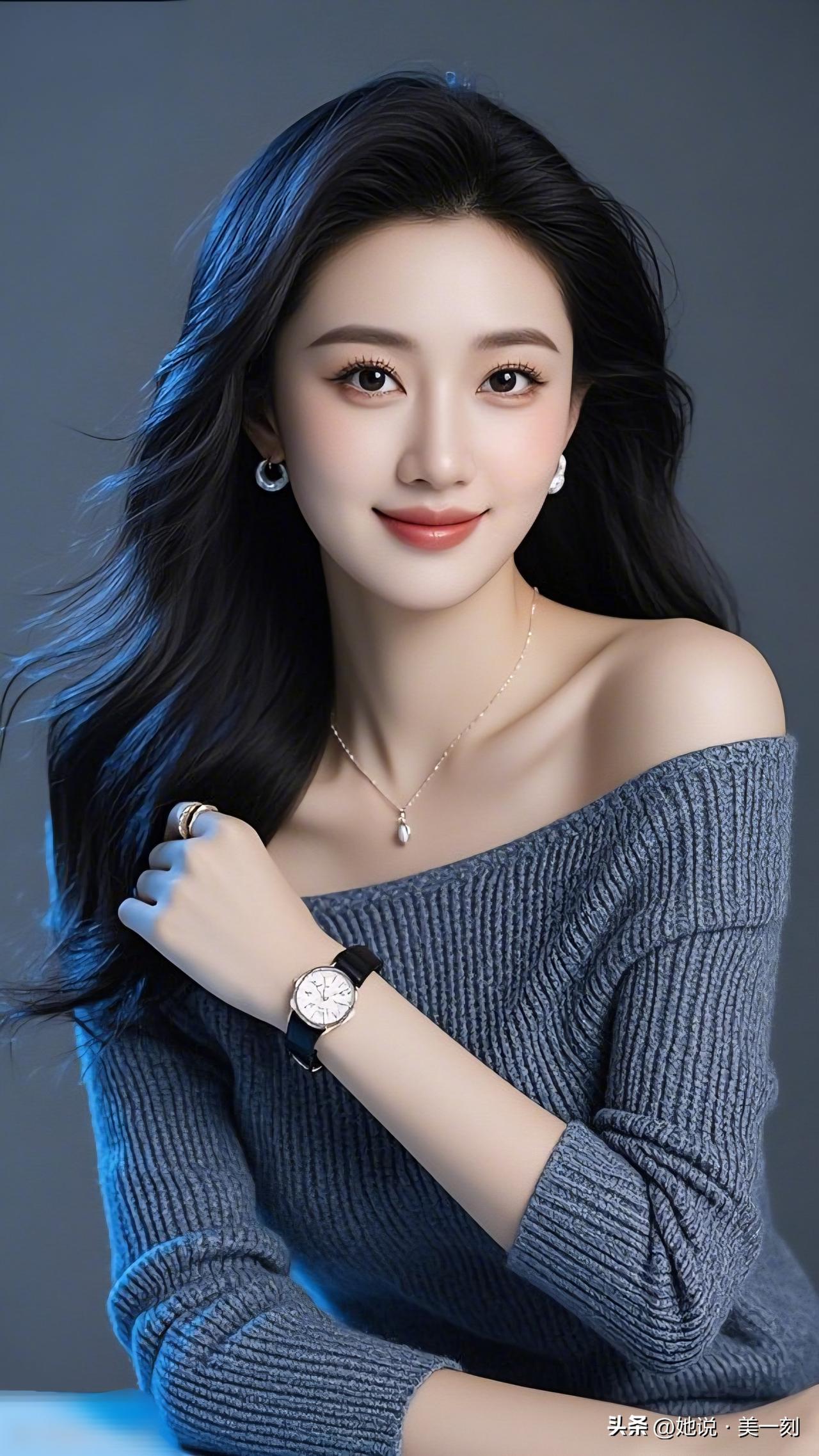 优雅气质，温柔微笑，精致配饰，完美女神！你觉得怎么样穿搭才更有气质呢？