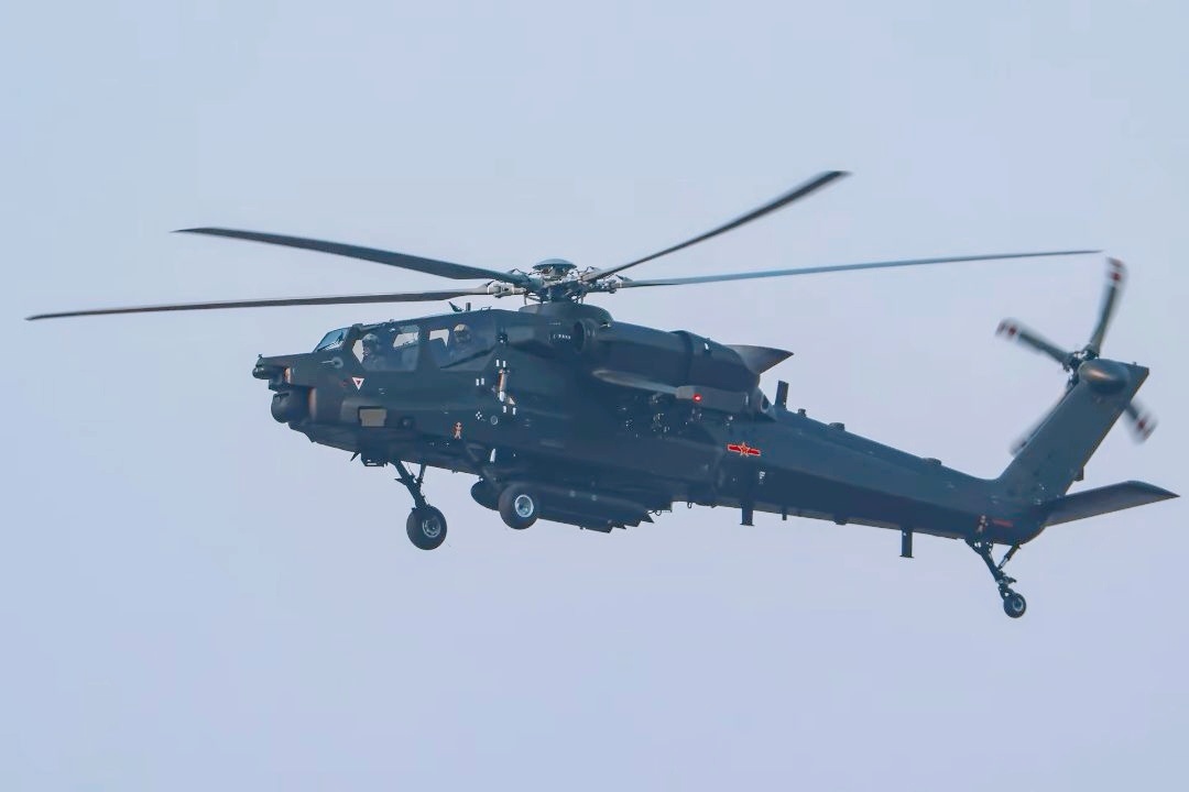 武直21网络图早上看到觉得有AI痕迹，至少军标和机鼻不对。陆军老大哥烽火问鼎计划