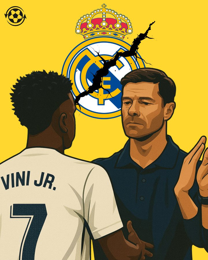 几个月前，维尼修斯·儒尼奥尔告知皇家马德里，只要哈维·阿隆索继续担任主教练，他就