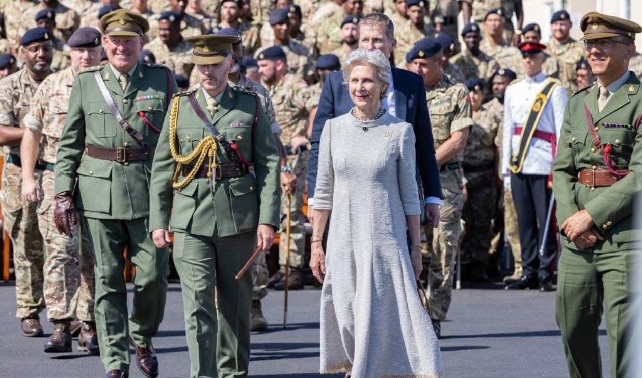 2025年10月20日，格洛斯特公爵夫人比尔吉特在百慕大汉密尔顿访问水族馆、博物