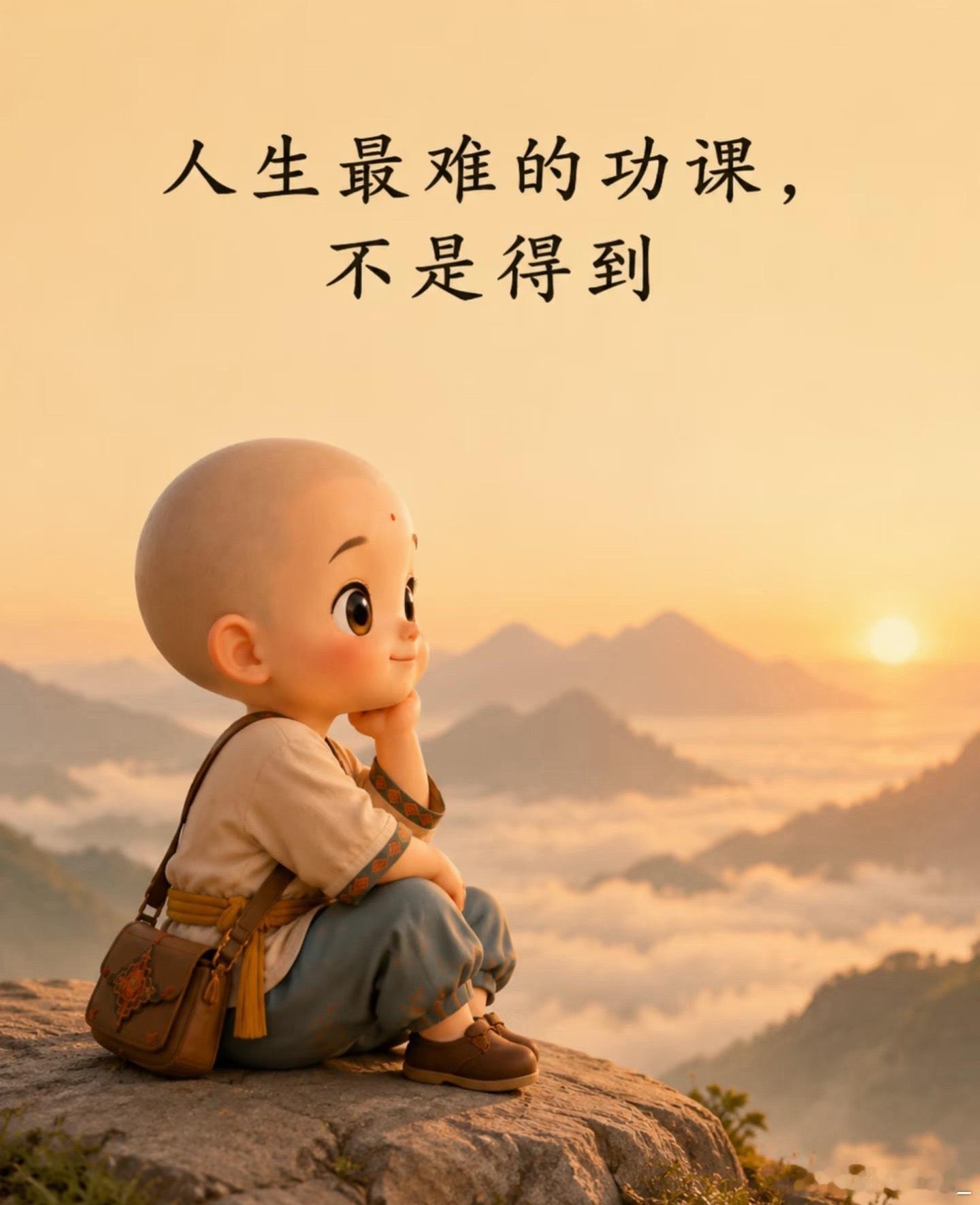 人生最难的功课，从不是追逐和拥有，而是坦然接受失去我们这一生，都在不断遇见，也不