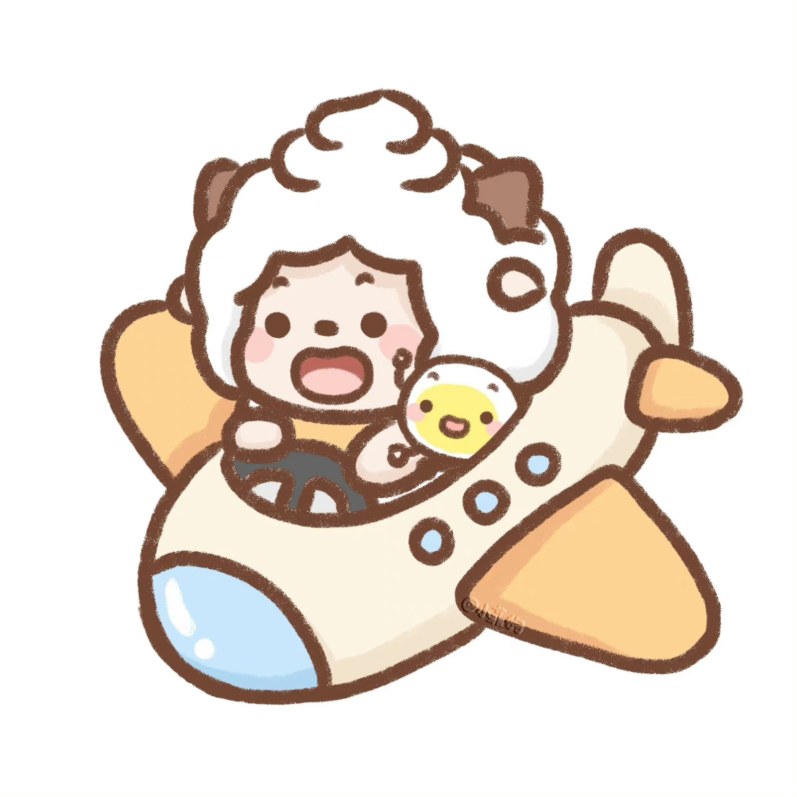 开飞机的小羊～ cr：#夏日次元盛典##喜羊羊与灰太狼# ​​​