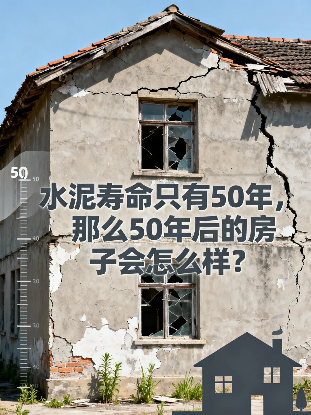水泥寿命只有50年看到这个标题，心里咯噔一下💔 最近刚买了房，听到