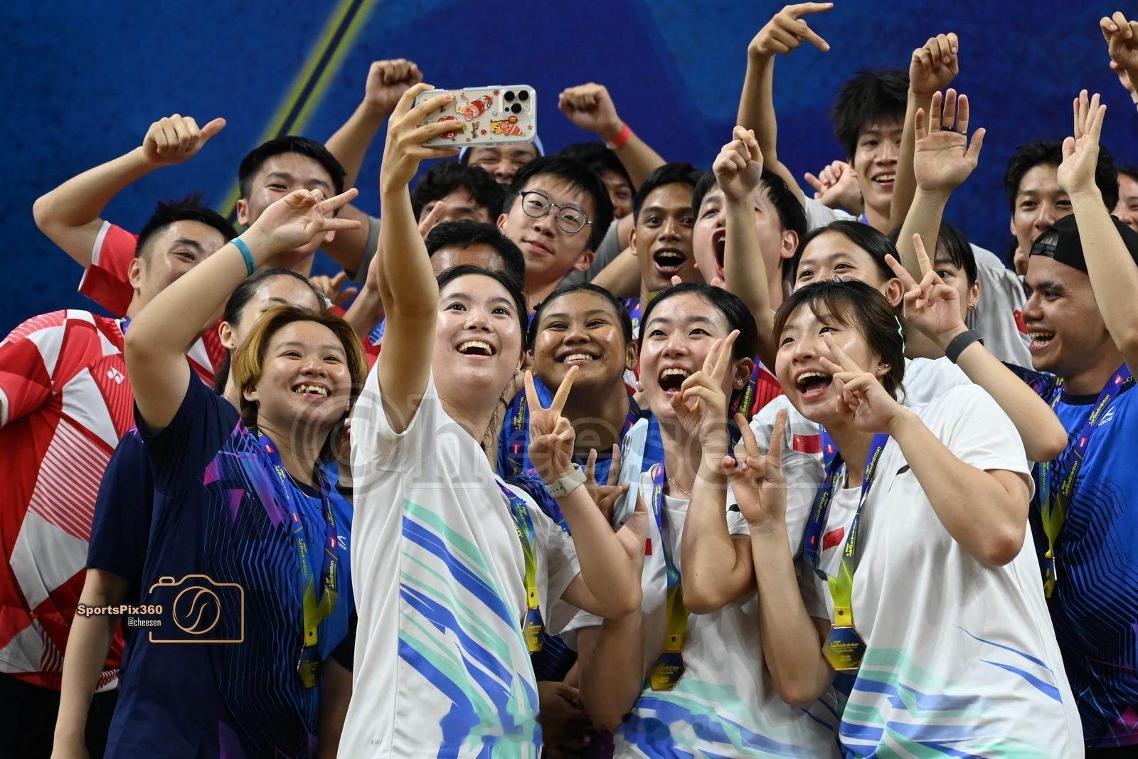 以黄永棋领军的中国香港队在波德申举行的2025年世界羽联亚太区户外羽毛球锦标赛成