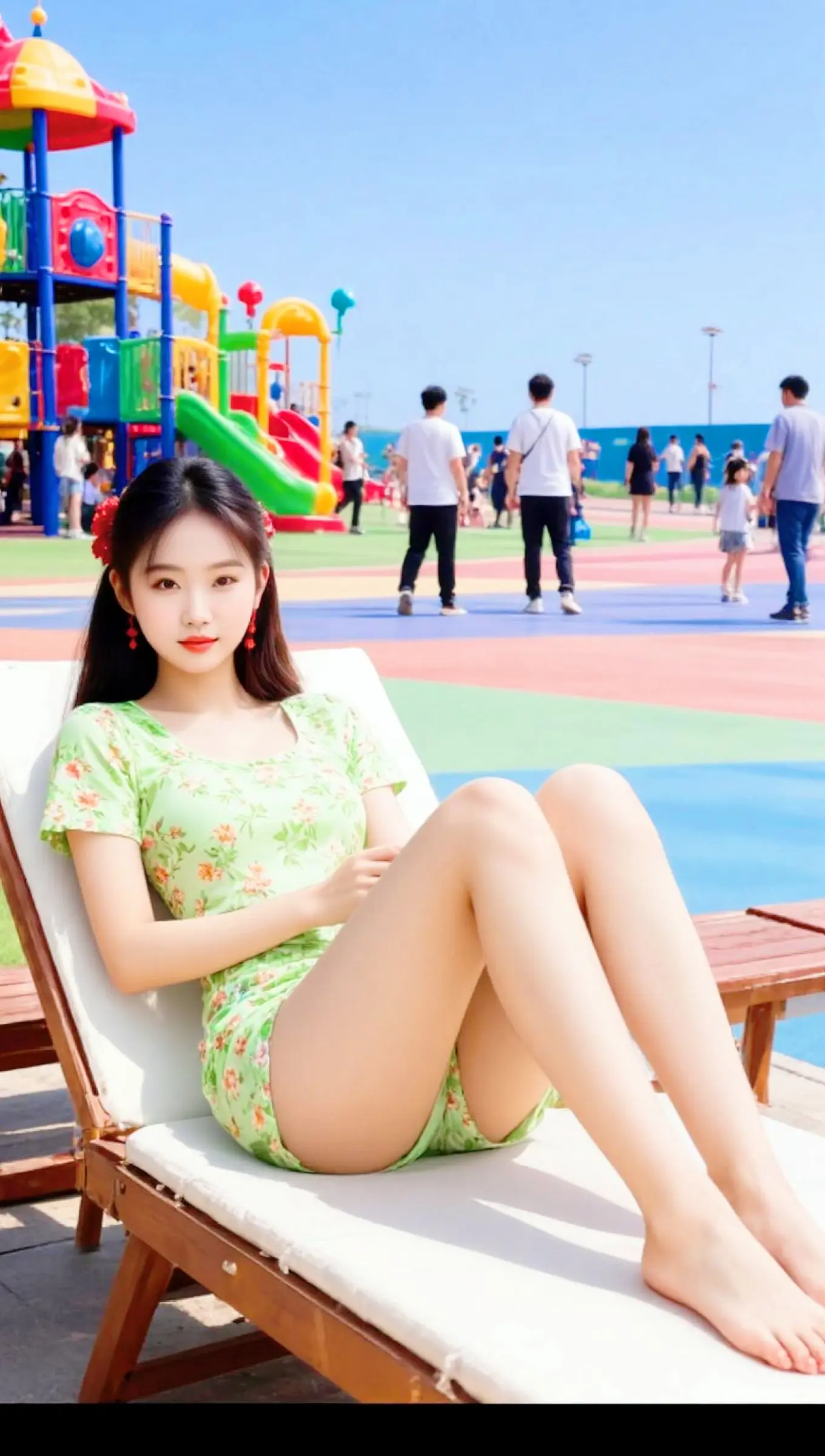 AI海滨休闲照 随变ai随便玩 上热门二创计伙伴计划