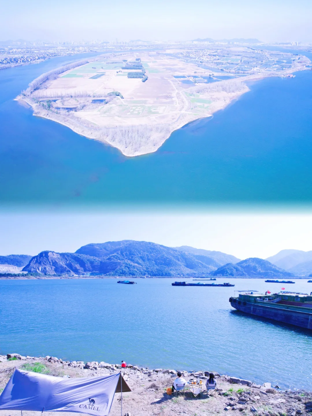 惊呆🤩杭州市区竟然有小岛👏