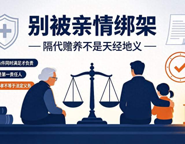 别被亲情绑架！隔代赡养不是天经地义，满足条件才需要负责