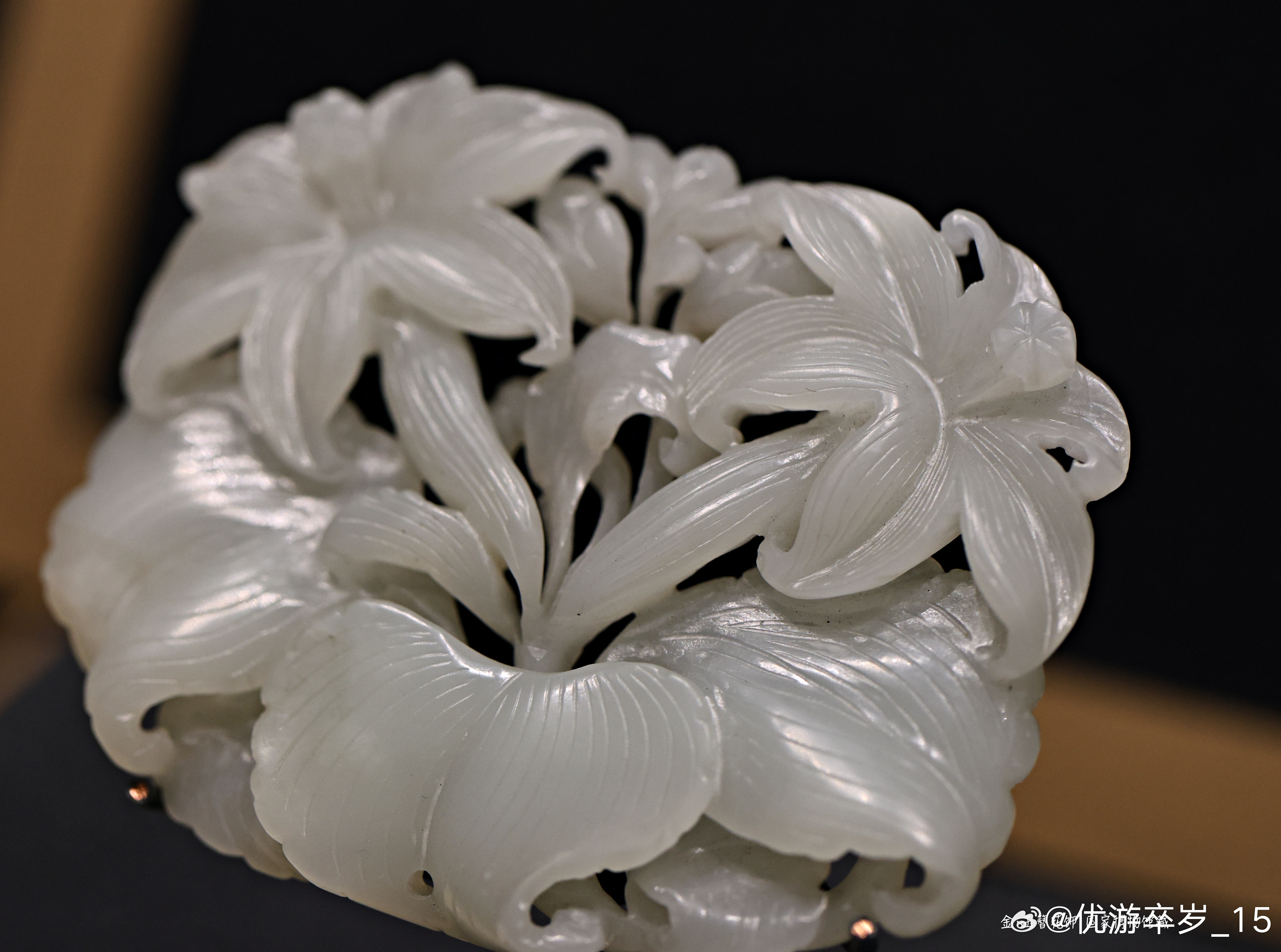 玉簪花饰 金 （公元1115-1234年）国家博物馆藏玉簪，花色如玉，幽香四溢，