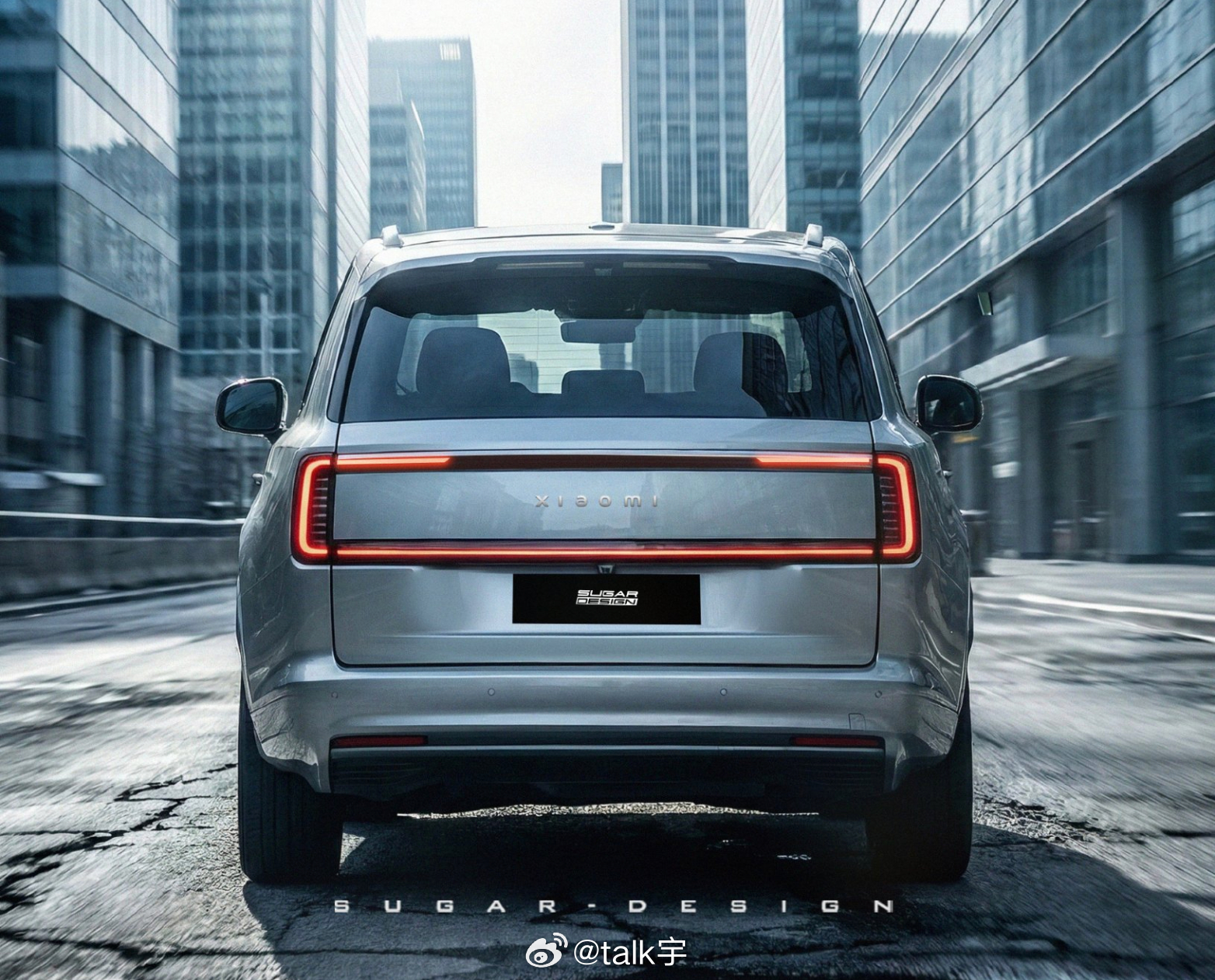 小米汽车新谍照曝光，尾部的第一次清晰外观，可能将命名为小米YU9 小米YU9如果