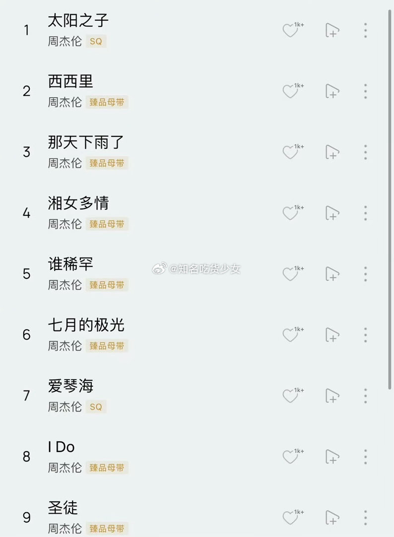 周杰伦新专辑口碑反转周杰伦新专辑最平淡的歌曲是太阳之子有13首歌！！！！！ 