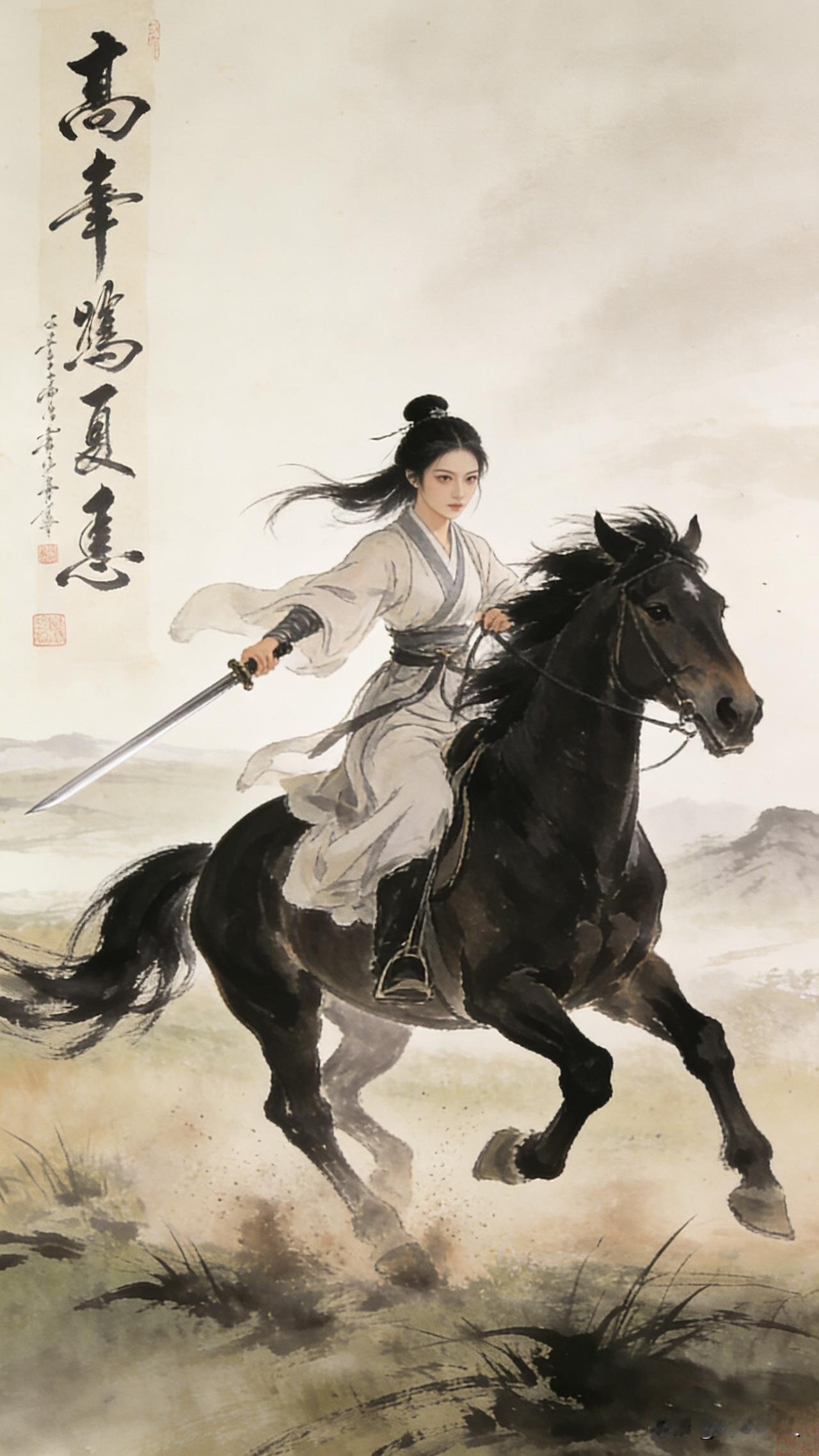 上联：一马踏风🐎

刚憋出个马年上联「一马踏风」，就想要那种驰骋江湖的感觉！求